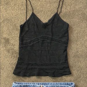 Black tank top